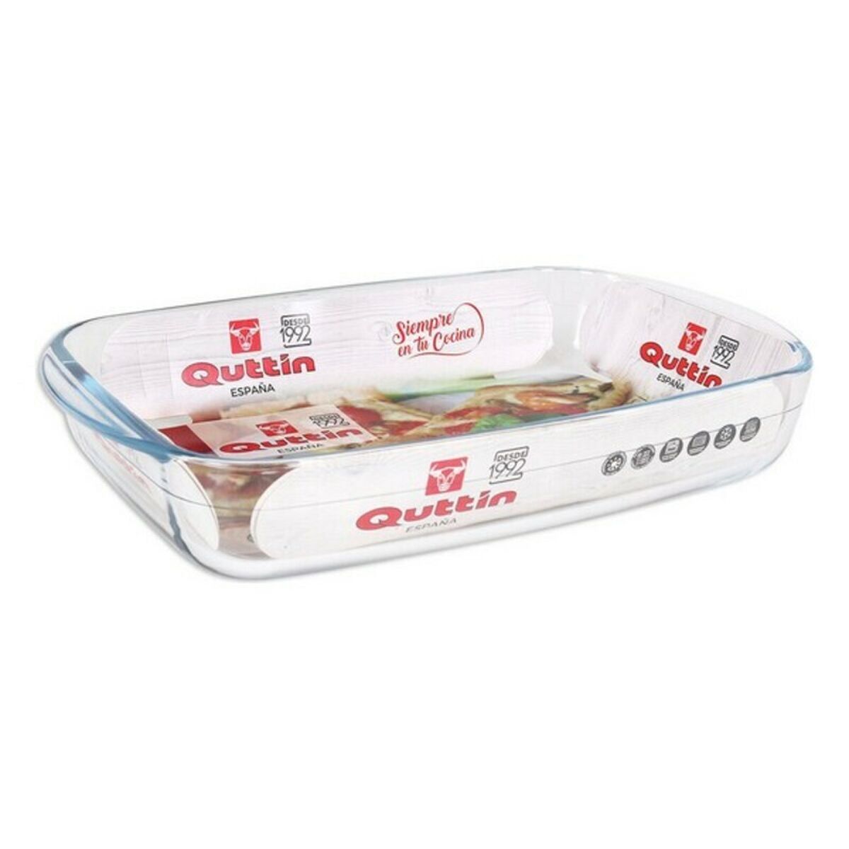 Bandeja para Forno Quttin Vidro Retangular